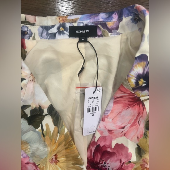 Express Floral Double Breasted Blazer NWT - Picture 5 of 8